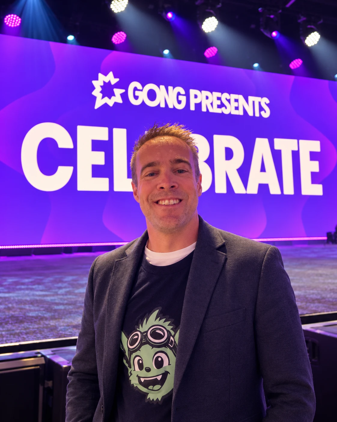 Arkweaver founder at Gong's Celebrate event